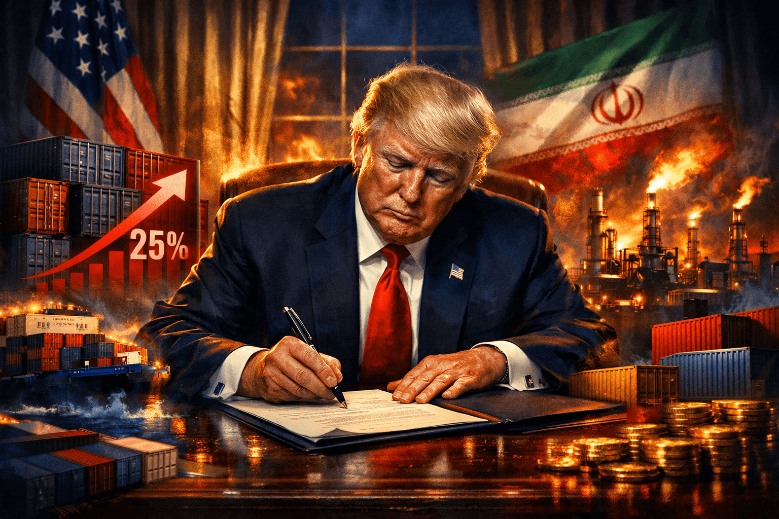 Trump erlaubt zusätzliche 25 % Iran-Zölle