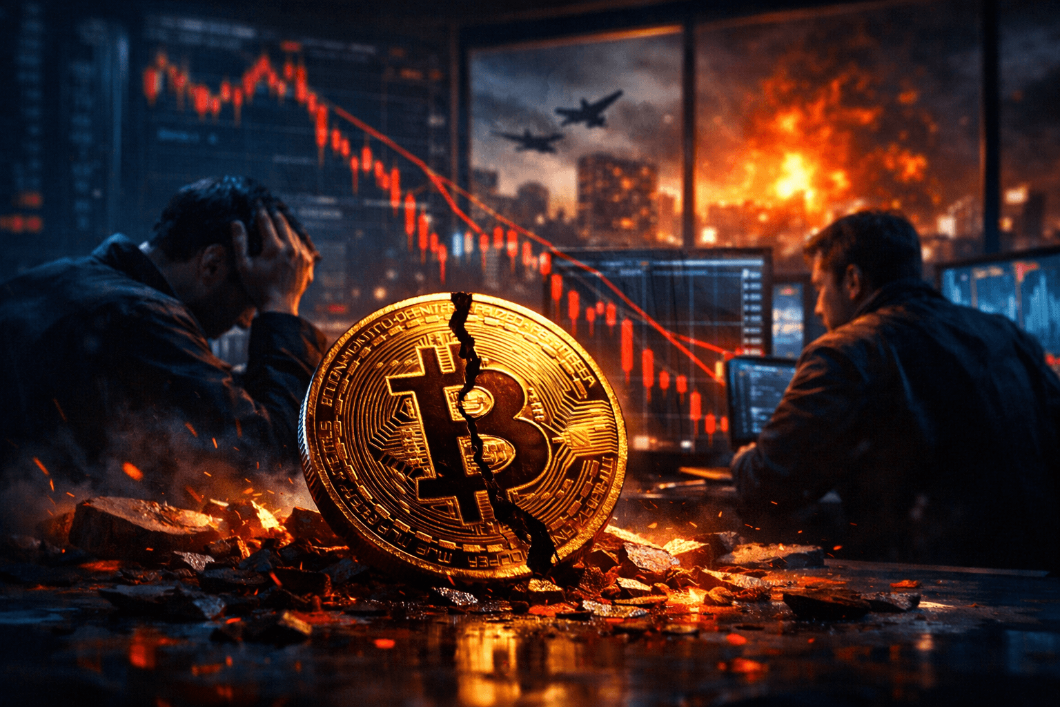 Bitcoin fällt auf Post-Wahl-Tief