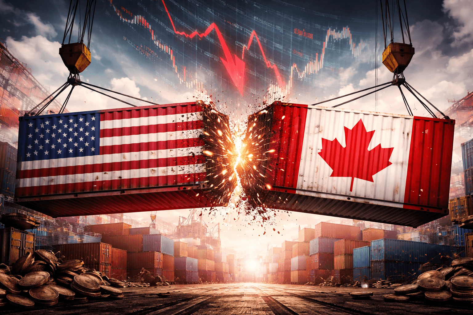 Trump droht Kanada mit 100 % Zöllen