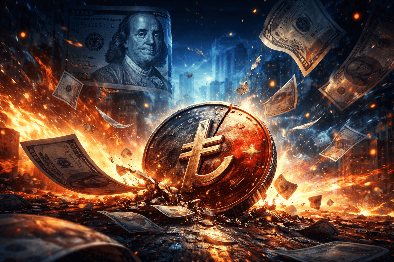 Türkische Lira auf Rekordtief