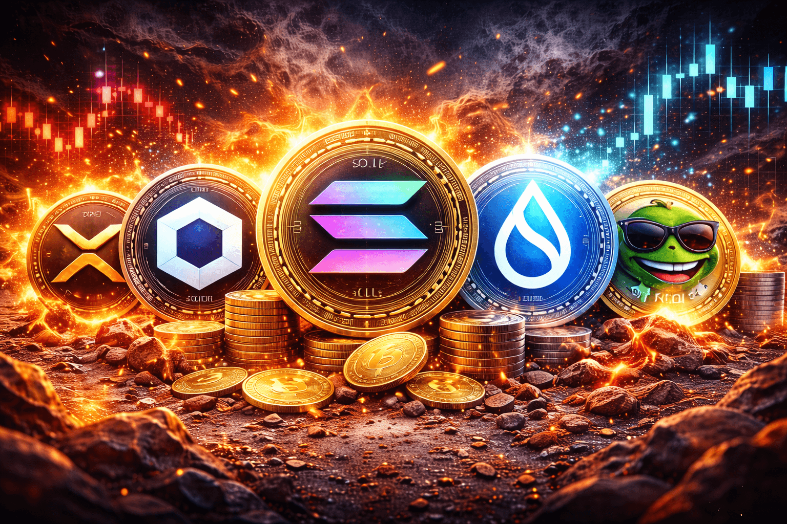 DIESE ALTCOINS KAUFEN WIR! XRP, SOL, LINK...