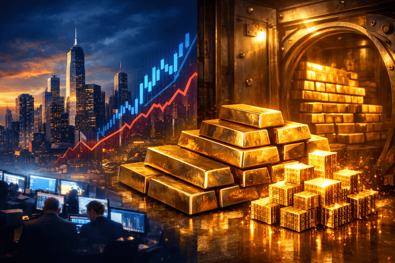Gold schlägt Aktien über 30 Jahre