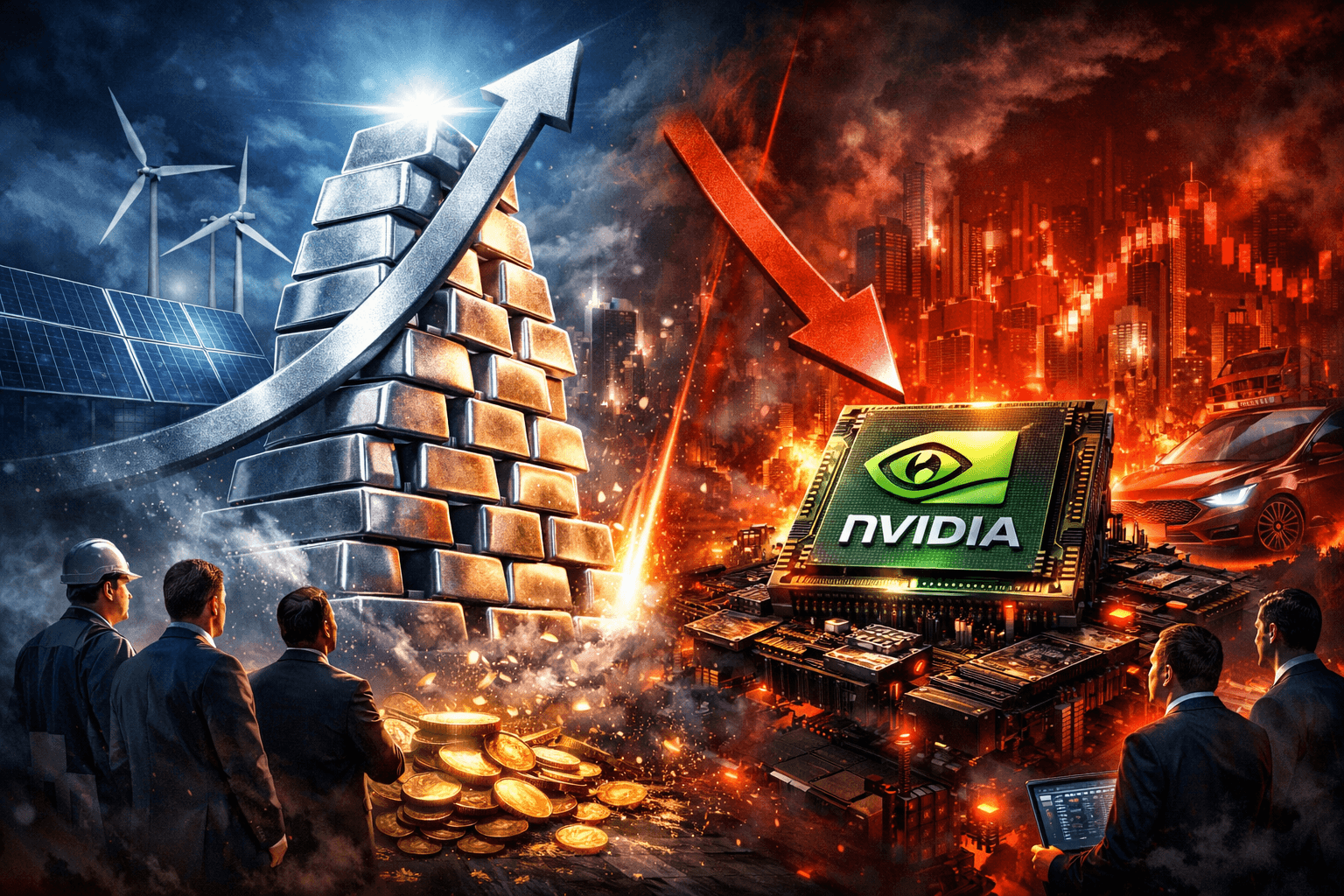 Silber überholt Nvidia nach Marktkapitalisierung