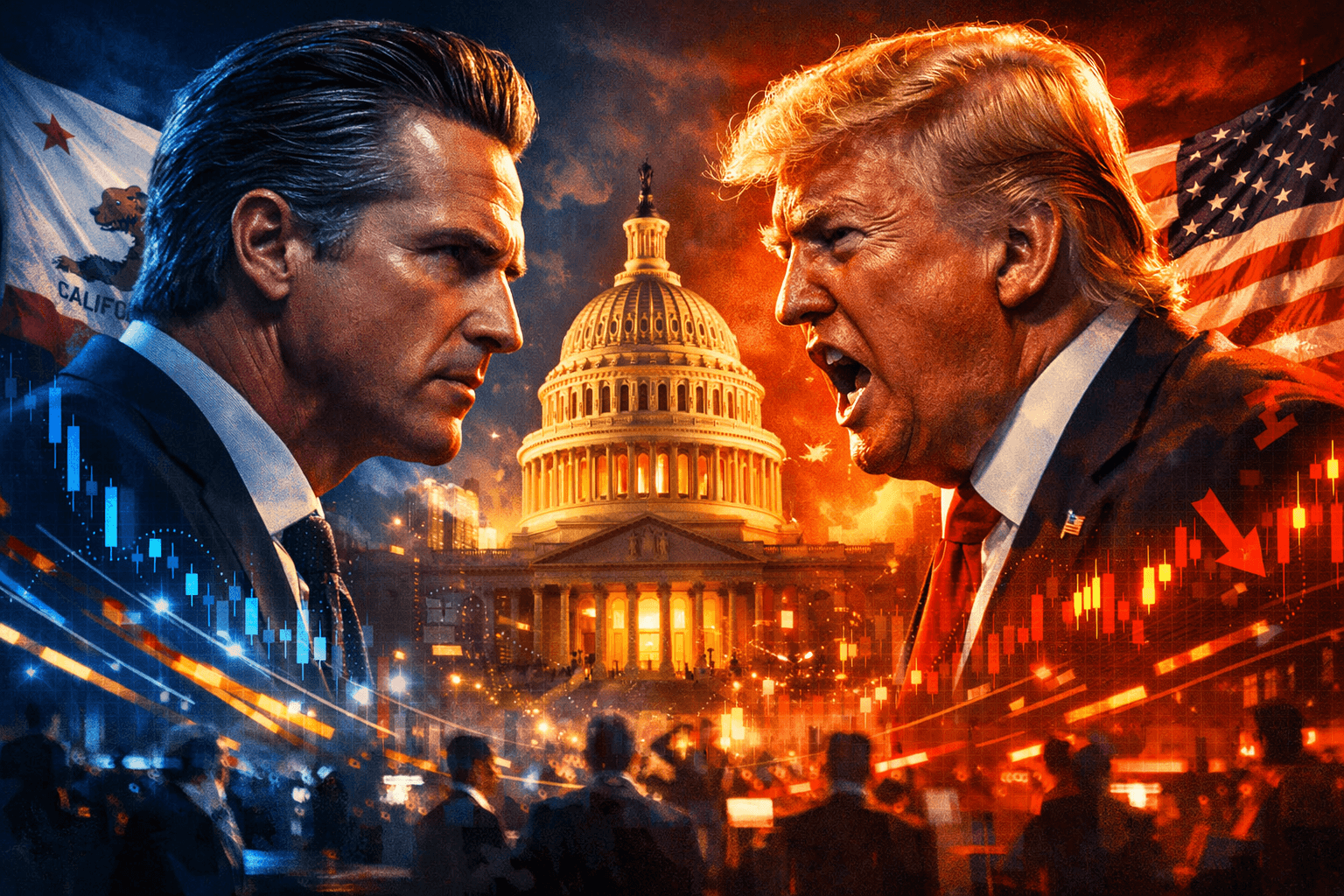 Newsom attackiert Trump vor Midterms