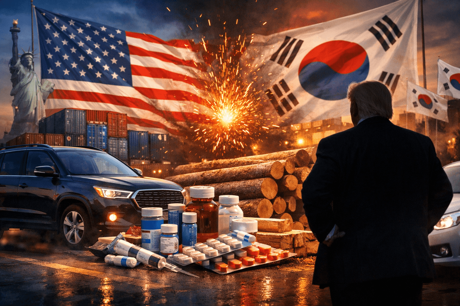 Trump verhängt 25 % Zölle gegen Südkorea