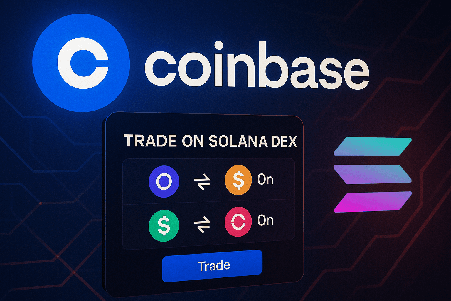Coinbase öffnet Solana-DEX-Trading